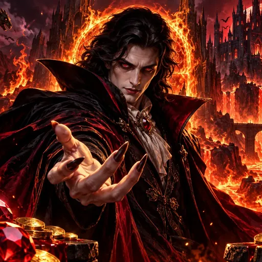 Blood & Shadow cover art showing Nolimit City's inferno and shadow reel design